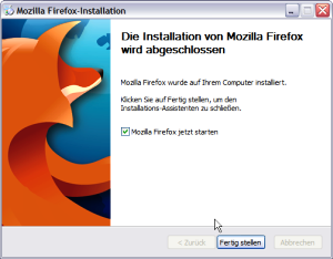 Installationsfenster